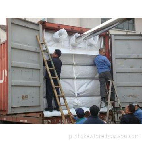 20ft PP woven dry bulk container liner for PP resin